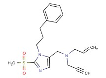 N-{[2-(methylsulfonyl)-1-(3-phenylpropyl)-1H-imidazol-5-yl]methyl}-N-2-propyn-1-yl-2-propen-1-amine