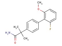 2-(2'-fluoro-6'-methoxybiphenyl-4-yl)-2-methylpropanamide