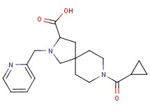 8-(cyclopropylcarbonyl)-2-(2-pyridinylmethyl)-2,8-diazaspiro[4.5]decane-3-carboxylic acid