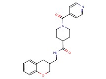 N-(3,4-dihydro-2H-chromen-3-ylmethyl)-1-isonicotinoylpiperidine-4-carboxamide