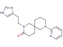 2-[2-(1H-imidazol-4-yl)ethyl]-8-(2-pyridinyl)-2,8-diazaspiro[5.5]undecan-3-one