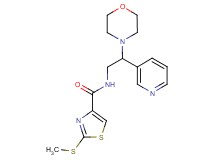 2-(methylthio)-N-(2-morpholin-4-yl-2-pyridin-3-ylethyl)-1,3-thiazole-4-carboxamide