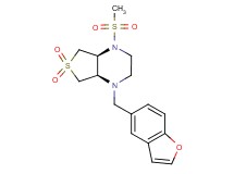 (4aS*,7aR*)-1-(1-benzofuran-5-ylmethyl)-4-(methylsulfonyl)octahydrothieno[3,4-b]pyrazine 6,6-dioxide