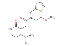 2-(1-isopropyl-3-oxo-2-piperazinyl)-N-(2-methoxyethyl)-N-(2-thienylmethyl)acetamide