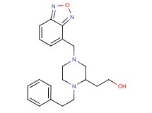 2-[4-(2,1,3-benzoxadiazol-4-ylmethyl)-1-(2-phenylethyl)-2-piperazinyl]ethanol