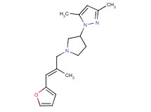1-{1-[(2E)-3-(2-furyl)-2-methylprop-2-en-1-yl]pyrrolidin-3-yl}-3,5-dimethyl-1H-pyrazole