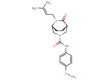 (1S*,5R*)-N-(4-methoxyphenyl)-6-(3-methyl-2-buten-1-yl)-7-oxo-3,6-diazabicyclo[3.2.2]nonane-3-carboxamide