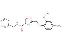 2-[(2-methoxy-4-methylphenoxy)methyl]-N-(3-pyridinylmethyl)-1,3-oxazole-4-carboxamide