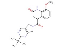 4-[(2-tert-butyl-5,7-dihydro-6H-pyrrolo[3,4-d]pyrimidin-6-yl)carbonyl]-8-methoxy-3,4-dihydroquinolin-2(1H)-one