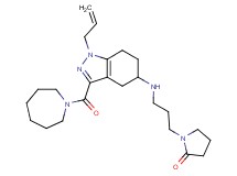 1-(3-{[1-allyl-3-(1-azepanylcarbonyl)-4,5,6,7-tetrahydro-1H-indazol-5-yl]amino}propyl)-2-pyrrolidinone