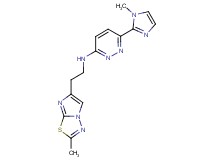 6-(1-methyl-1H-imidazol-2-yl)-N-[2-(2-methylimidazo[2,1-b][1,3,4]thiadiazol-6-yl)ethyl]pyridazin-3-amine