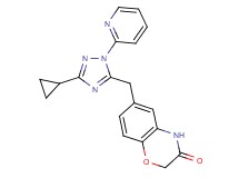 6-[(3-cyclopropyl-1-pyridin-2-yl-1H-1,2,4-triazol-5-yl)methyl]-2H-1,4-benzoxazin-3(4H)-one
