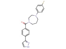 1-(4-fluorophenyl)-4-[4-(1H-pyrazol-3-yl)benzoyl]-1,4-diazepane
