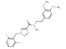 1-(2,6-difluorobenzyl)-N-[2-(3,4-dimethoxyphenyl)ethyl]-N-methyl-1H-1,2,3-triazole-4-carboxamide