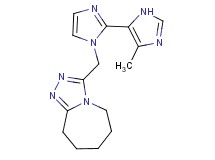 3-[(5'-methyl-1H,3'H-2,4'-biimidazol-1-yl)methyl]-6,7,8,9-tetrahydro-5H-[1,2,4]triazolo[4,3-a]azepine