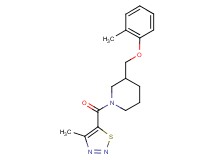 3-[(2-methylphenoxy)methyl]-1-[(4-methyl-1,2,3-thiadiazol-5-yl)carbonyl]piperidine
