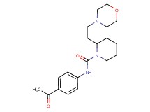 N-(4-acetylphenyl)-2-[2-(4-morpholinyl)ethyl]-1-piperidinecarboxamide