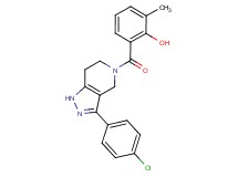 2-{[3-(4-chlorophenyl)-1,4,6,7-tetrahydro-5H-pyrazolo[4,3-c]pyridin-5-yl]carbonyl}-6-methylphenol