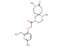 4-{[(2-ethyl-6-methylpyridin-3-yl)oxy]acetyl}-1,9-dimethyl-1,4,9-triazaspiro[5.6]dodecan-10-one