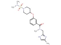 3-({1-[(dimethylamino)sulfonyl]-4-piperidinyl}oxy)-N-methyl-N-[(4-methyl-1H-imidazol-2-yl)methyl]benzamide