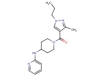 N-{1-[(3-methyl-1-propyl-1H-pyrazol-4-yl)carbonyl]-4-piperidinyl}-2-pyridinamine