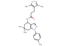 3-(3,5-dimethyl-4-isoxazolyl)-N-[6,6-dimethyl-1-(4-methylphenyl)-4,5,6,7-tetrahydro-1H-indazol-4-yl]propanamide