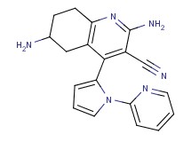 2,6-diamino-4-(1-pyridin-2-yl-1H-pyrrol-2-yl)-5,6,7,8-tetrahydroquinoline-3-carbonitrile