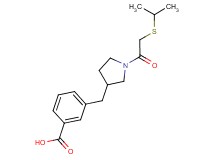 3-({1-[(isopropylthio)acetyl]-3-pyrrolidinyl}methyl)benzoic acid