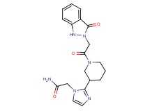 2-(2-{1-[(3-oxo-1,3-dihydro-2H-indazol-2-yl)acetyl]piperidin-3-yl}-1H-imidazol-1-yl)acetamide
