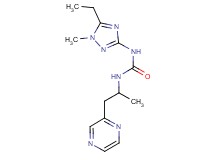 N-(5-ethyl-1-methyl-1H-1,2,4-triazol-3-yl)-N'-(1-methyl-2-pyrazin-2-ylethyl)urea