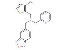 (2,1,3-benzoxadiazol-5-ylmethyl)[(3-methyl-2-thienyl)methyl](pyridin-2-ylmethyl)amine