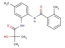 N-{2-[(2-hydroxy-2-methylpropanoyl)amino]-4-methylphenyl}-2-methylbenzamide