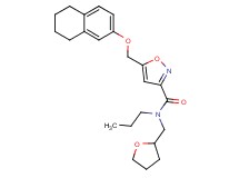 N-propyl-N-(tetrahydro-2-furanylmethyl)-5-[(5,6,7,8-tetrahydro-2-naphthalenyloxy)methyl]-3-isoxazolecarboxamide