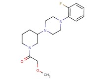 1-(2-fluorophenyl)-4-[1-(methoxyacetyl)-3-piperidinyl]piperazine