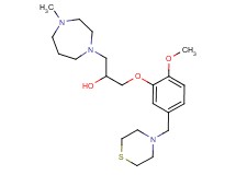 1-[2-methoxy-5-(4-thiomorpholinylmethyl)phenoxy]-3-(4-methyl-1,4-diazepan-1-yl)-2-propanol