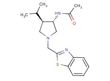 N-[(3S*,4R*)-1-(1,3-benzothiazol-2-ylmethyl)-4-isopropylpyrrolidin-3-yl]acetamide