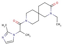 2-ethyl-9-[2-(2-methyl-1H-imidazol-1-yl)propanoyl]-2,9-diazaspiro[5.5]undecan-3-one