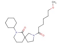 7-cyclohexyl-2-(6-methoxyhexanoyl)-2,7-diazaspiro[4.5]decan-6-one