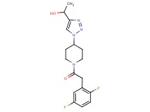 1-(1-{1-[(2,5-difluorophenyl)acetyl]-4-piperidinyl}-1H-1,2,3-triazol-4-yl)ethanol