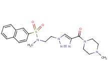 N-methyl-N-(2-{4-[(4-methyl-1-piperazinyl)carbonyl]-1H-1,2,3-triazol-1-yl}ethyl)-2-naphthalenesulfonamide