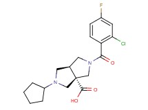 (3aS*,6aS*)-2-(2-chloro-4-fluorobenzoyl)-5-cyclopentylhexahydropyrrolo[3,4-c]pyrrole-3a(1H)-carboxylic acid