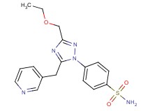 4-[3-(ethoxymethyl)-5-(pyridin-3-ylmethyl)-1H-1,2,4-triazol-1-yl]benzenesulfonamide