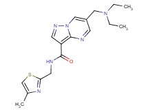 6-[(diethylamino)methyl]-N-[(4-methyl-1,3-thiazol-2-yl)methyl]pyrazolo[1,5-a]pyrimidine-3-carboxamide