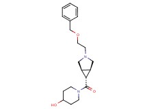 1-({(1R*,5S*,6r)-3-[2-(benzyloxy)ethyl]-3-azabicyclo[3.1.0]hex-6-yl}carbonyl)piperidin-4-ol