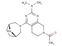 7-acetyl-4-[(1R*,5S*)-3,8-diazabicyclo[3.2.1]oct-3-yl]-N,N-dimethyl-5,6,7,8-tetrahydropyrido[3,4-d]pyrimidin-2-amine