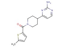 4-{1-[(5-methyl-2-thienyl)carbonyl]piperidin-4-yl}pyrimidin-2-amine