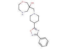 6-{[4-(3-phenyl-1,2,4-oxadiazol-5-yl)-1-piperidinyl]methyl}-1,4-oxazepan-6-ol dihydrochloride