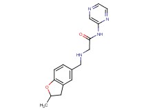 2-{[(2-methyl-2,3-dihydro-1-benzofuran-5-yl)methyl]amino}-N-pyrazin-2-ylacetamide