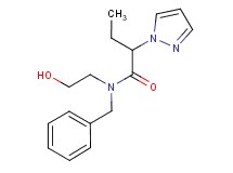 N-benzyl-N-(2-hydroxyethyl)-2-(1H-pyrazol-1-yl)butanamide