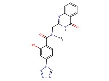 2-hydroxy-N-methyl-N-[(4-oxo-3,4-dihydro-2-quinazolinyl)methyl]-4-(1H-tetrazol-1-yl)benzamide